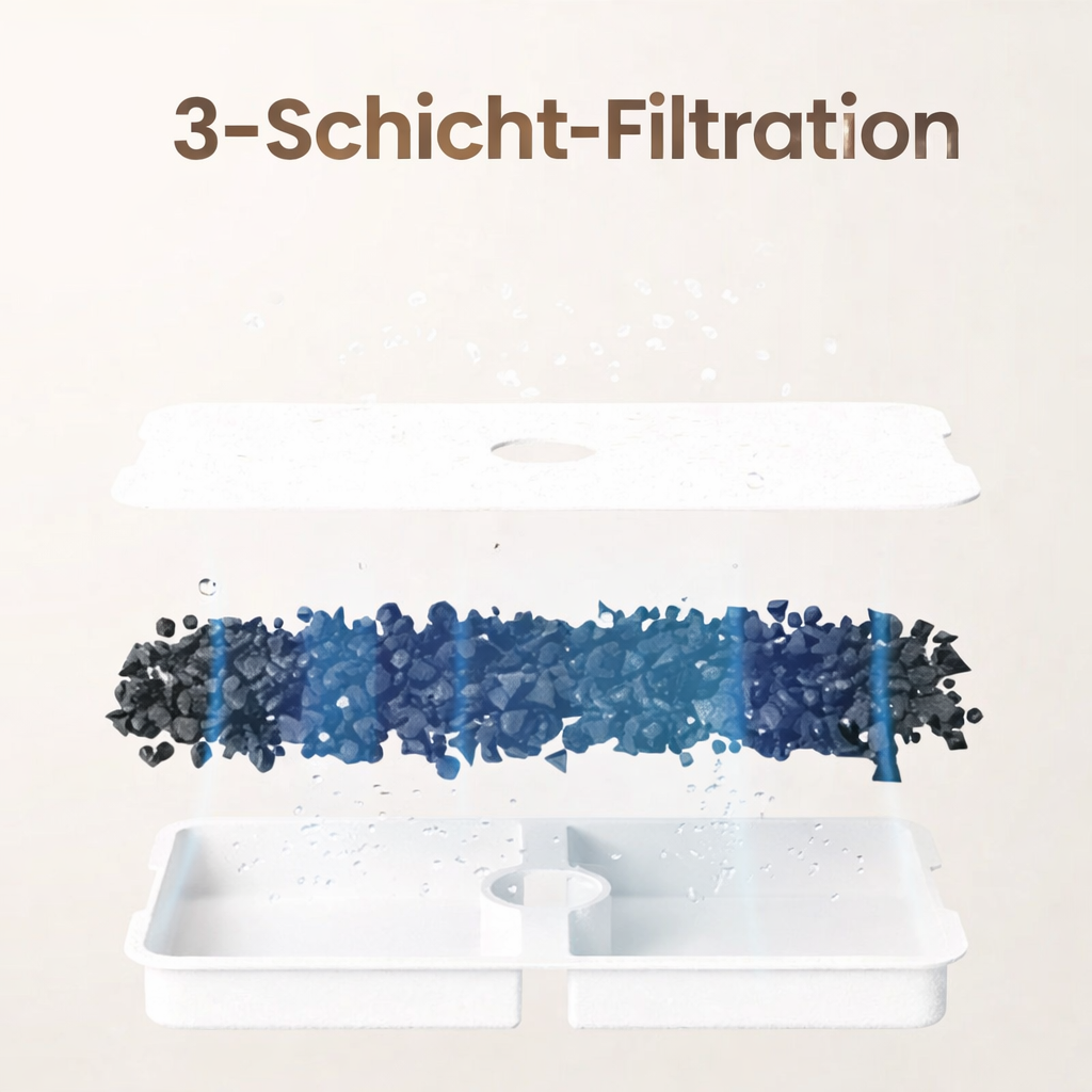 Intelligenter Trinkbrunnen für Hunde & Katzen – App-Überwachung, kabellos & ultraleise